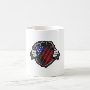 USA Superhero Costume Flag Coffee Mug