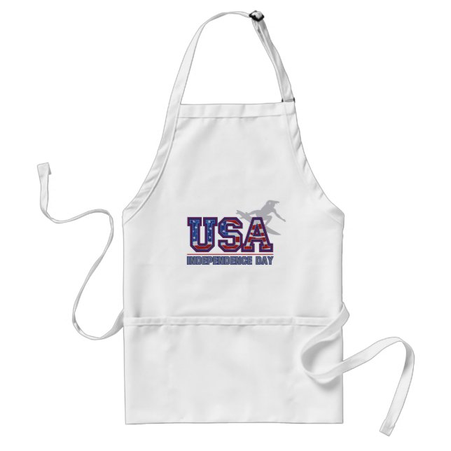 USA Surfer Independence Day Chef's Aprons (Front)