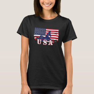 USA Swimming Athlete Summer US Swim Aquatic Sport  T-Shirt