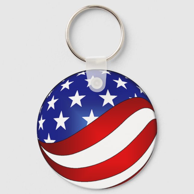 USA Swirl keychain (Front)