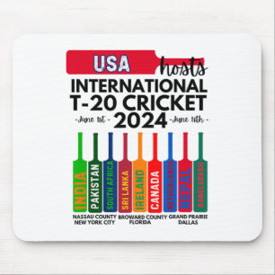 Usa T-20 International Cricket 2  Mouse Mat