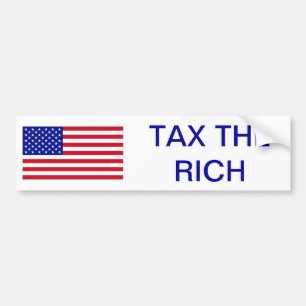 USA: Tax the Rich Bumper Sticker