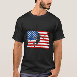 Usa Team Basketball Supporter American Patriotic F T-Shirt