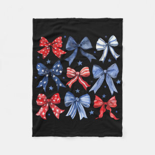 Usa Team For Patriotic Independence Day On 4th Of Fleece Blanket