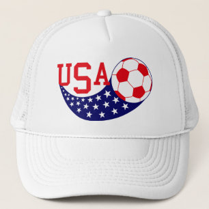 Usa Team Soccer Ball Trucker Hat