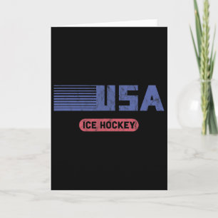 Usa Team Sports Retro Usa Team American Ice Hockey Card