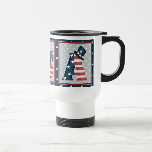 USA Teddy Bears Travel Mug (Right)