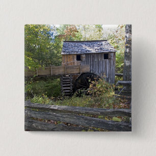 USA - Tennessee. Cable mill in Cades Cove area 15 Cm Square Badge