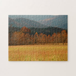 USA, Tennessee. Cades Cove In Smoky Mountain Jigsaw Puzzle