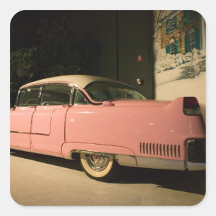 USA, Tennessee, Memphis, Elvis Presley 3 Square Sticker