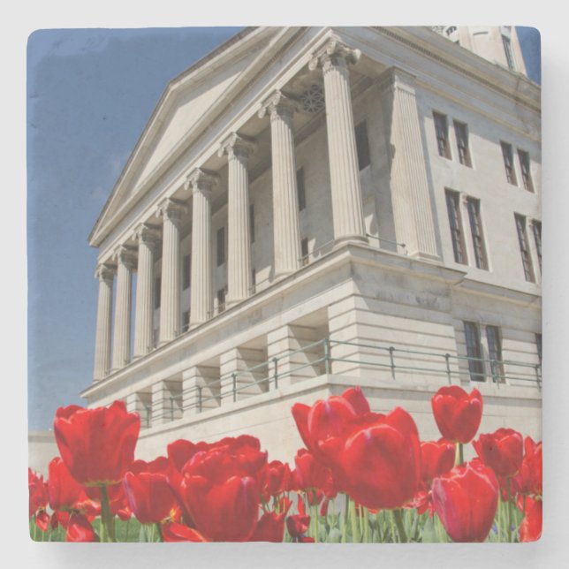 USA, Tennessee, Nashville. Historic Tennessee Stone Coaster (Front)