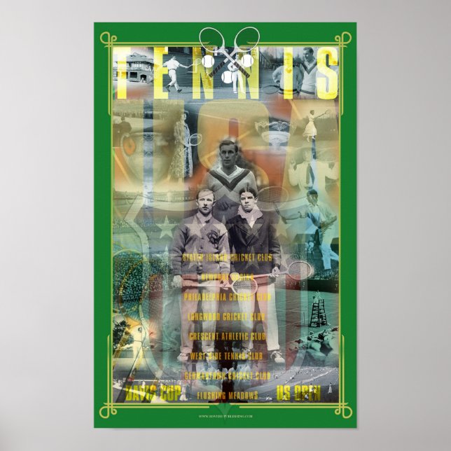 USA Tennis History Poster (Front)