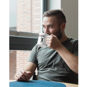 USA tennis player using dot as a ball  Coffee Mug