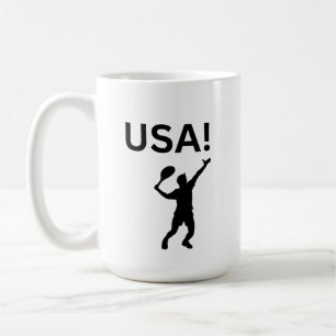 USA tennis player using dot as a ball Coffee Mug