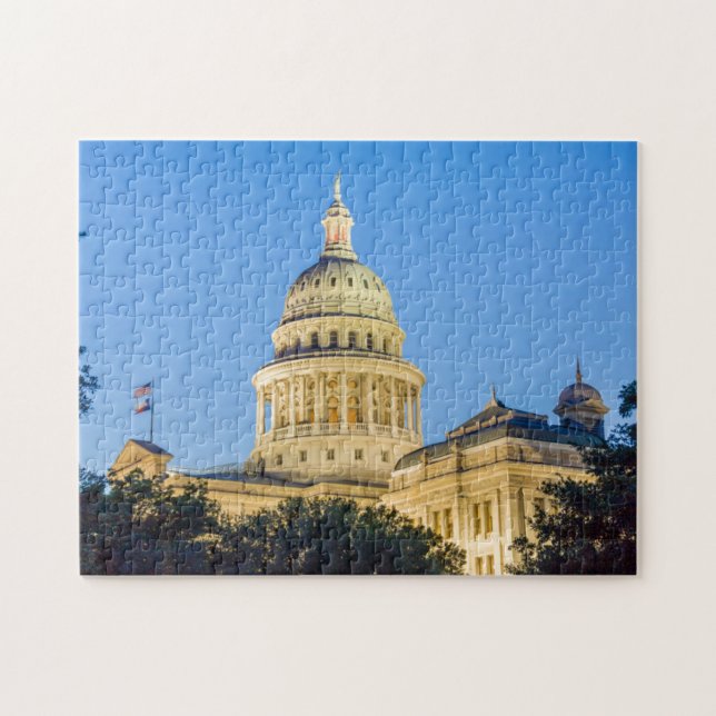 USA, Texas, Austin. Capitol Building (1888) 3 Jigsaw Puzzle (Horizontal)