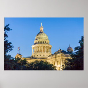 USA, Texas, Austin. Capitol Building (1888) 4 Poster