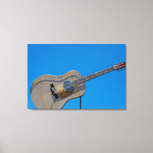 USA, Texas, Austin. South Austin Music Store Canvas Print