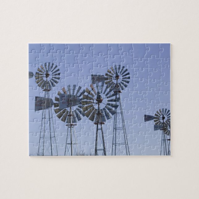 USA, TEXAS, Lubbock: American Wind Power Centre Jigsaw Puzzle (Horizontal)