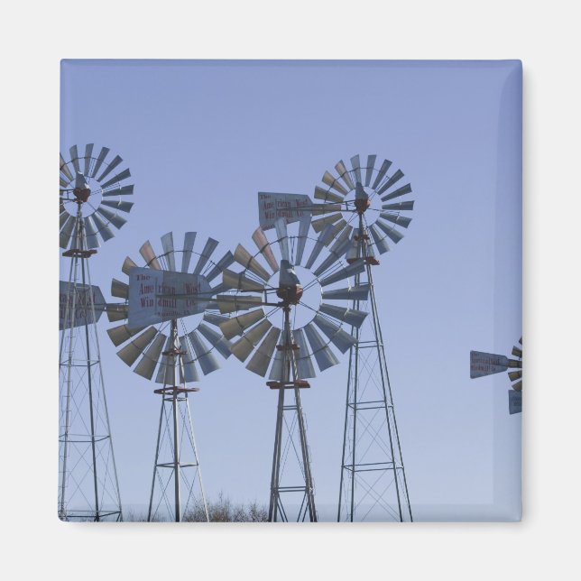 USA, TEXAS, Lubbock: American Wind Power Centre Magnet (Front)
