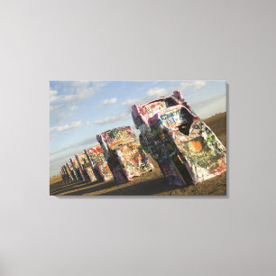 USA, TEXAS, Panhandle Area, Amarillo: Cadillac Canvas Print