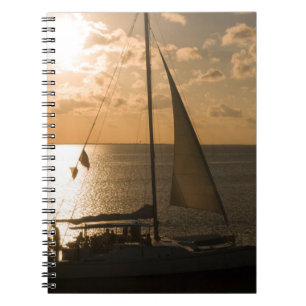 USA, Texas, South Padre Island. Sailboat Notebook