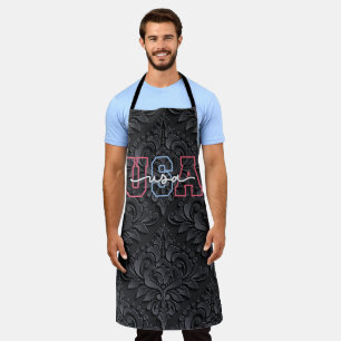 USA Text 4th Of July Design-62118 Apron