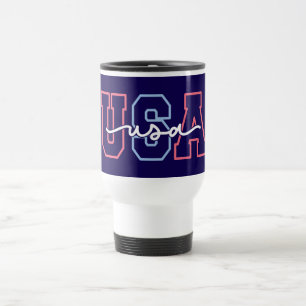 USA Text 4th Of July Design-62118 Travel Mug