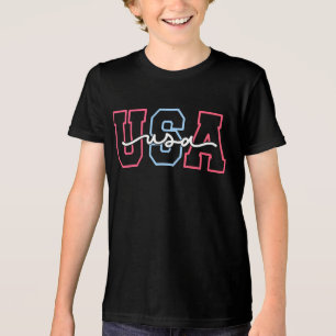 USA Text 4th Of July Design-62118 Tri-Blend Shirt