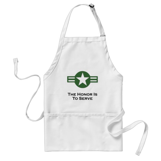 USA The Honour Green Standard Apron (Front)