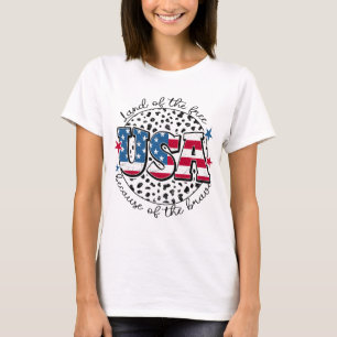 USA The Land of The Free Because of The Brave T-Shirt