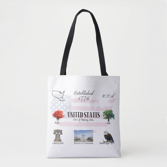 USA Themed Tote Bag (Front)