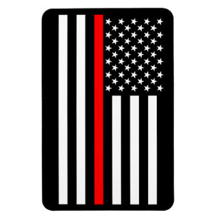 USA Thin Red Line Magnet