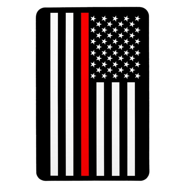 USA Thin Red Line Magnet (Vertical)