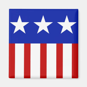 USA-Three Star American Flag Magnet