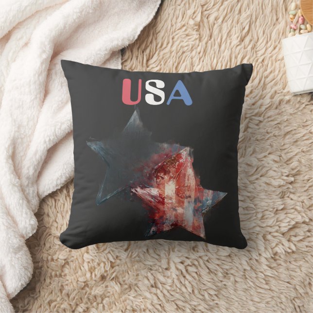 USA Throw Pillow (Blanket)