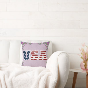 USA Throw Pillow