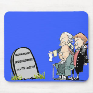 USA tombstone mousepad