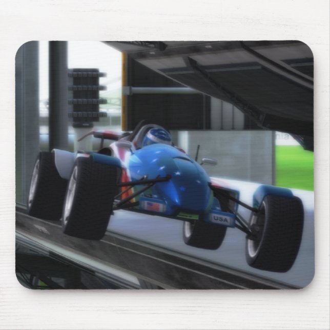 Usa Trackmania Stadium Car Mouse Pad (Front)