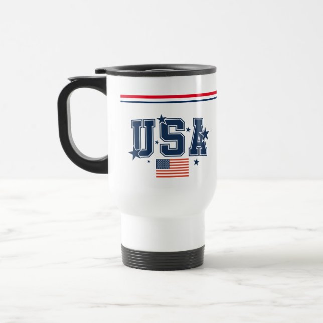 USA Travel Mug (Left)