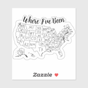 USA Travel Tracker Map Places Visited Colouring