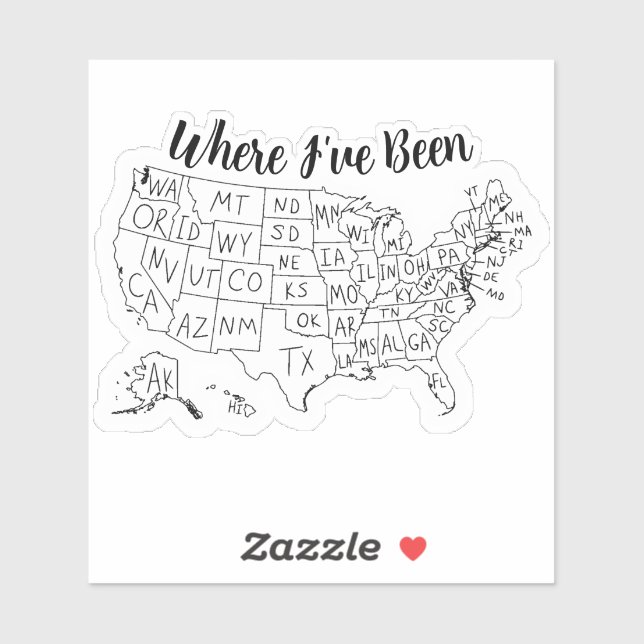USA Travel Tracker Map Places Visited Colouring (Sheet)