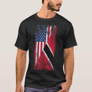 USA & Trinidad & Tobago Flags - US of America, Tri T-Shirt