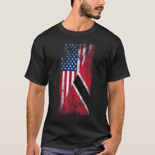 USA & Trinidad & Tobago Flags - US of America, Tri T-Shirt