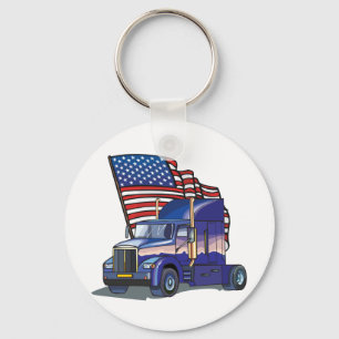 USA Truck Driver Key Ring