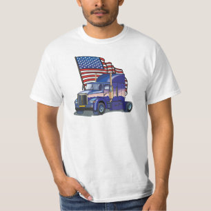 USA Truck Driver Mens Value T-shirt