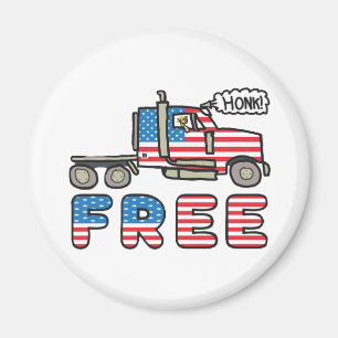USA Trucking Free Magnet