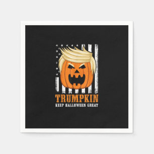 Usa Trumpkin Keep Halloween Great Funny Napkin