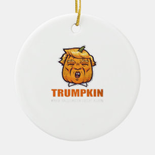 Usa Trumpkin Make Halloween Great Again Costume Cl Ceramic Tree Decoration