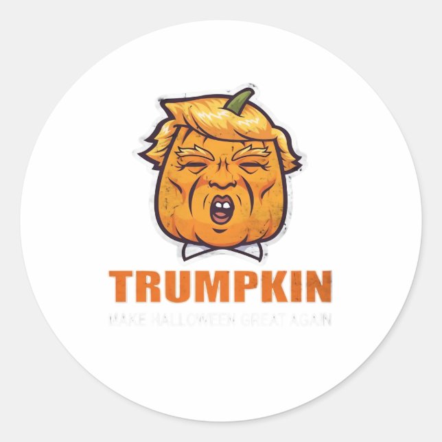 Usa Trumpkin Make Halloween Great Again Costume Cl Classic Round Sticker (Front)
