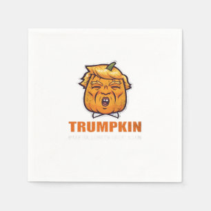 Usa Trumpkin Make Halloween Great Again Costume Cl Napkin